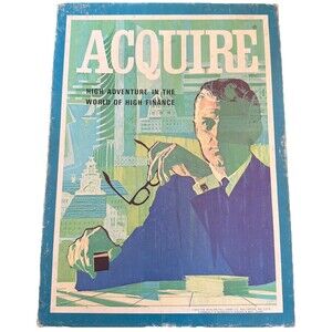 ACQUIRE Board Game Vintage Avalon Hill Complete & in Good Condition